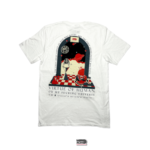Camiseta cronos blanca trasero