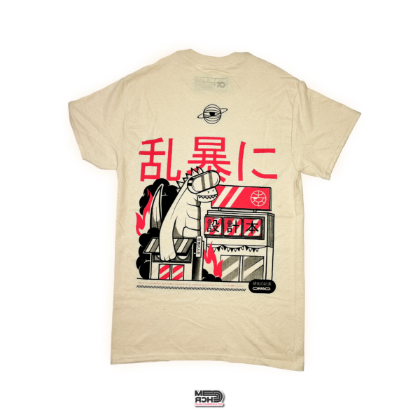 Camiseta dino beige trasero